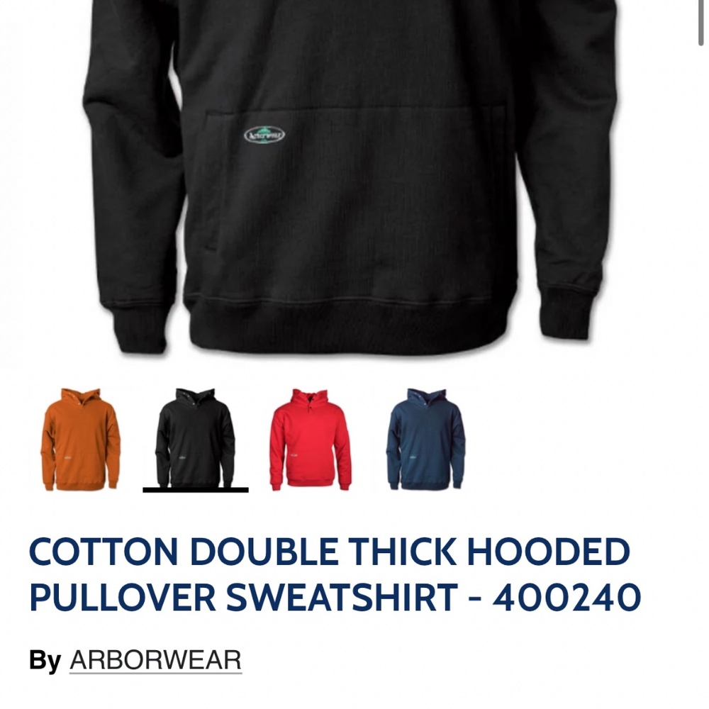 2 Arborwear Cotton Double Thick Hoodies - Picture 2 of 4